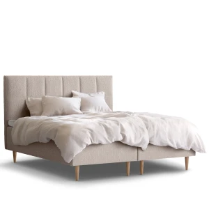 Tempur BREAK BOX parisänky Square-sängynpäädyllä, beige kuva