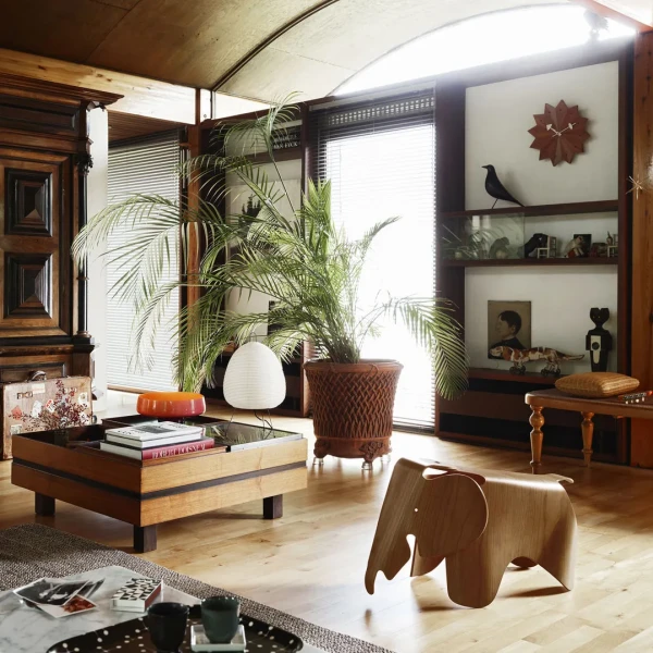 1875105 Eames Elephant Plywood Wooden Doll Cat Nelson Fan Clock Eames House Bird black Akari 1A Eames Wool Blanket Cite v fullbleed 1440x image