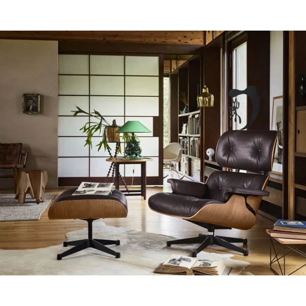 1876890 Lounge Chair Ottoman Occasional Low Table LTR Ceramic Clock Eames Plastic Armchair RAR cream Eames Elephant Plywood v fullbleed 1440x image