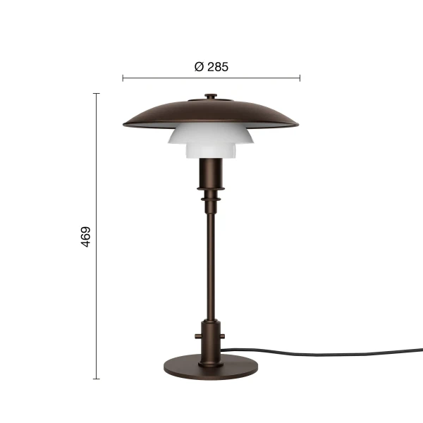 PH Aged Brass PH 3 2 Table Off EU Measurement kuva