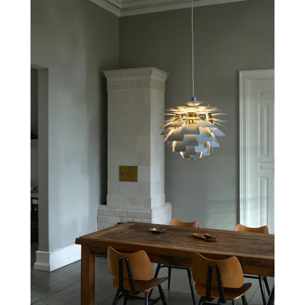 PH Artichoke Pendant Fredericia Dusty Blue Brass Living Room ON 155187 kuva