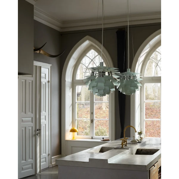 PH Artichoke Pendant Fredericia Dusty Green Chrome Kitchen OFF 155150 kuva