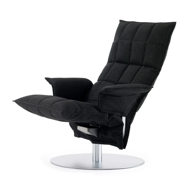 46009 Swivel k Chair with armrests Das55 black kuva