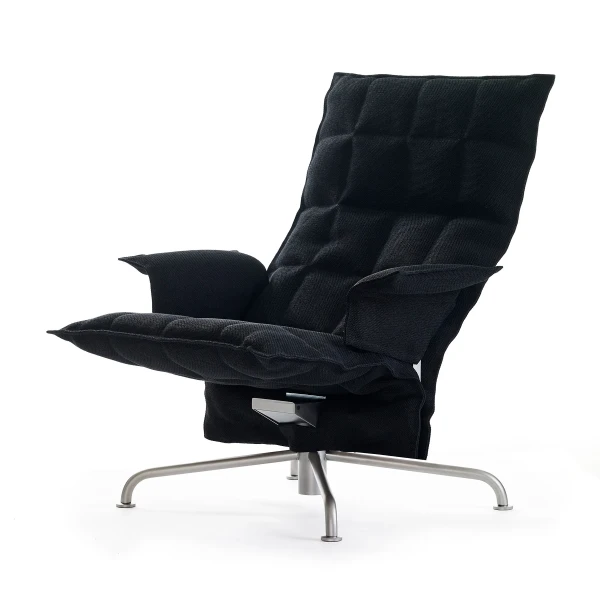 46029 Swivel k Chair armrests matt chromed star base Sand black image