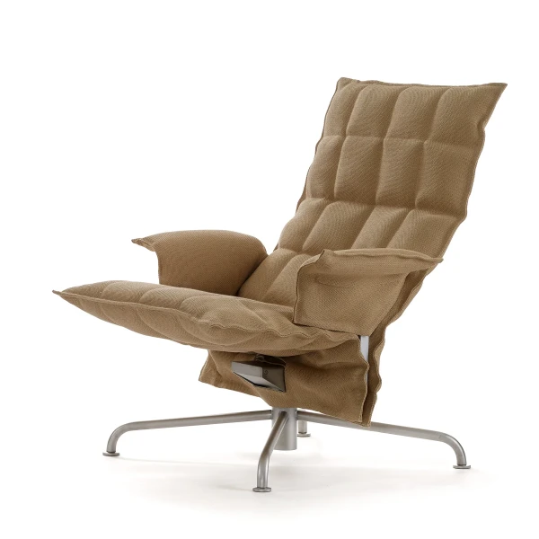 46029 Swivel k Chair armrests matt chromed star base Sand natural image