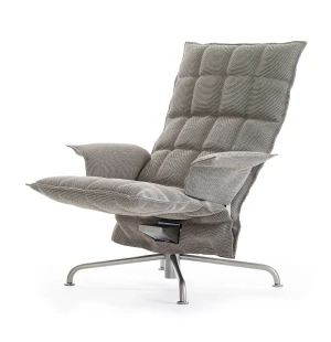 Benfärg: Matt krom, Tillbehör | K-kudde: Ja, i samma tyg och färg, Tygsort och färg: SAND 256159 | Stone Black image