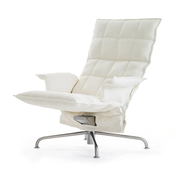 46029 Swivel k Chair armrests matt chromed star base Sand white  image