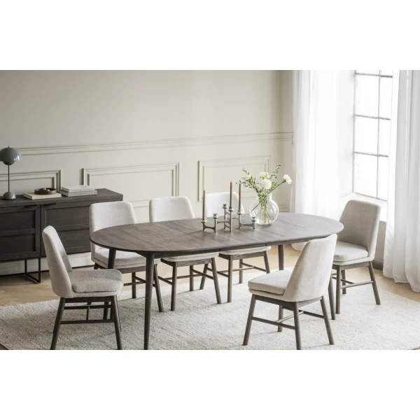 Outlet Rowico TYLER ruokapoyta ovaali 170 210cm tummanruskea tammi 5 kuva