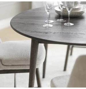 Outlet | Rowico TYLER ruokapöytä ovaali 170/210cm, tummanruskea tammi kuva