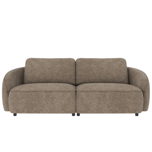 124590 b sb A Norris sofa 3 seater dark beige fabric Anna 6 c3 kuva