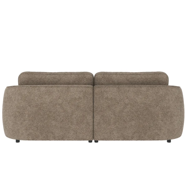 124590 b sb E Norris sofa 3 seater dark beige fabric Anna 6 c3 kuva