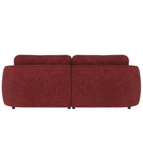 124600 b sb E Norris sofa 3 seater red fabric Anna 8 c3 kuva