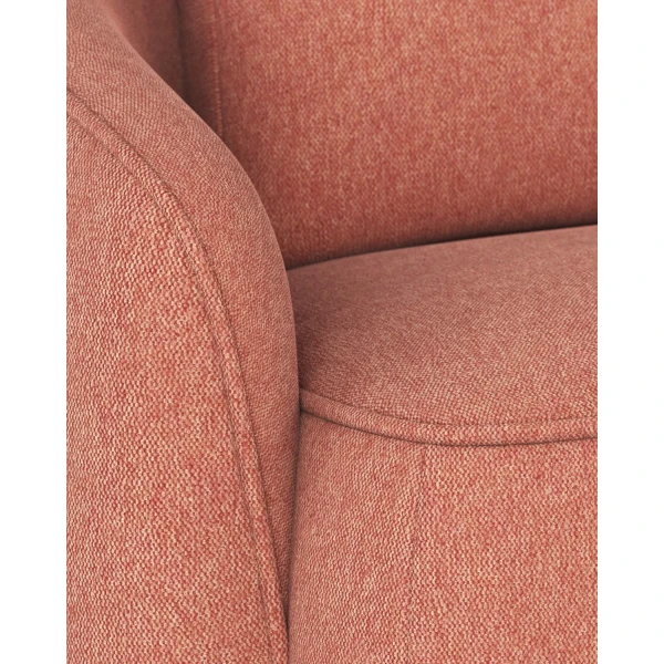 124660 b db Norris sofa 3 seater red fabric Brenda 52 c1 kuva