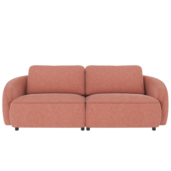 124660 b sb A Norris sofa 3 seater red fabric Brenda 52 c1 kuva
