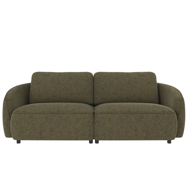 124680 b sb A Norris sofa 3 seater green fabric Brenda 77 c1 kuva
