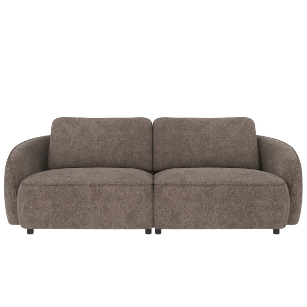 124850 b sb A Norris sofa 3 seater dark beige fabric Greg 7 c2 kuva