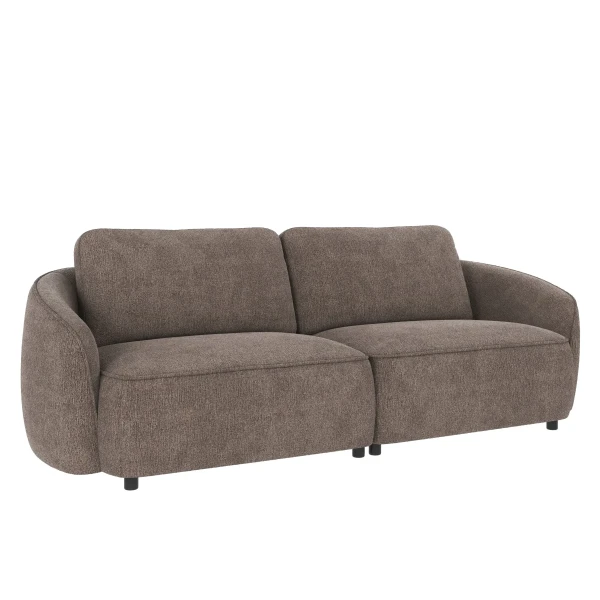 124850 b sb B Norris sofa 3 seater dark beige fabric Greg 7 c2 2 image