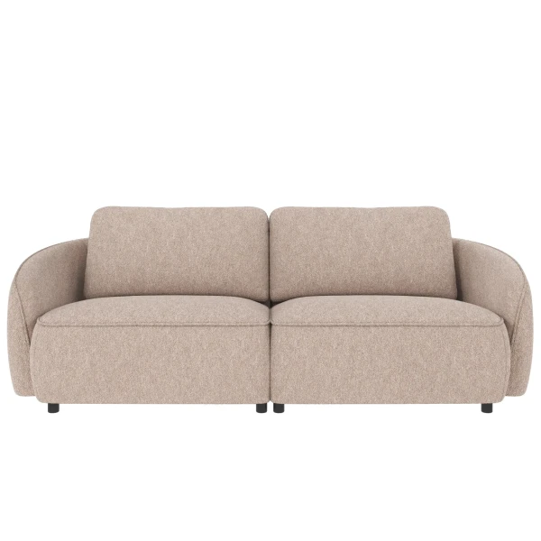 124940 b sb A Norris sofa 3 seater light grey fabric Alice 01 c4 kuva