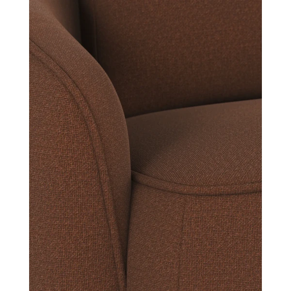 125070 b db Norris sofa 3 seater red fabric Rita 96 c2 kuva