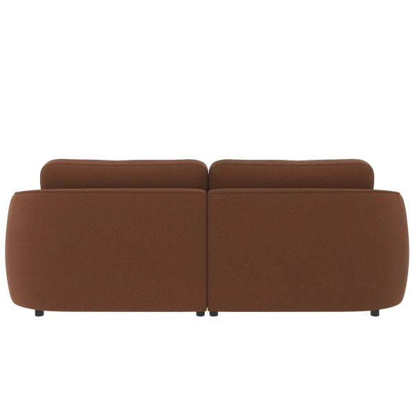 125070 b sb E Norris sofa 3 seater red fabric Rita 96 c2 kuva
