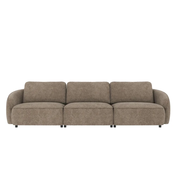 124591 b sb A Norris sofa 4 seater dark beige fabric Anna 6 c3 kuva
