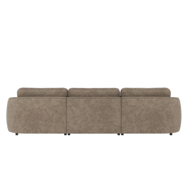 124591 b sb E Norris sofa 4 seater dark beige fabric Anna 6 c3 kuva