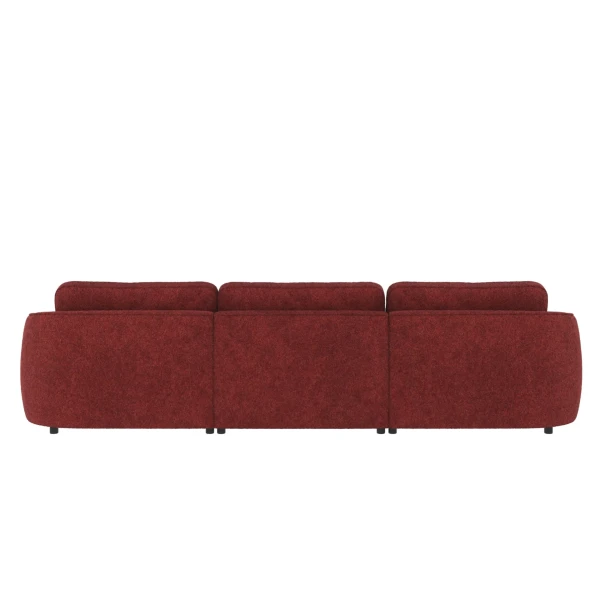 124601 b sb E Norris sofa 4 seater red fabric Anna 8 c3 kuva