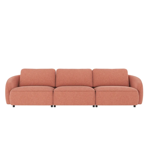 124661 b sb A Norris sofa 4 seater red fabric Brenda 52 c1 kuva