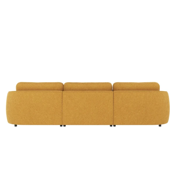 124671 b sb E Norris sofa 4 seater yellow fabric Brenda 68 c1 kuva