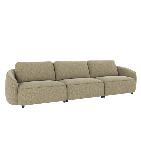 124751 b sb B Norris sofa 4 seater green fabric Max 55 c2 image