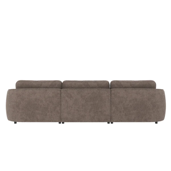 124851 b sb E Norris sofa 4 seater dark beige fabric Greg 7 c2 kuva