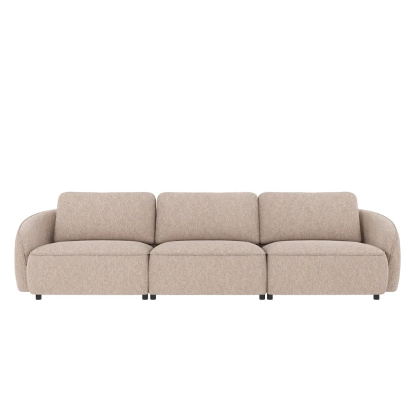 124941 b sb A Norris sofa 4 seater light grey fabric Alice 01 c4 kuva