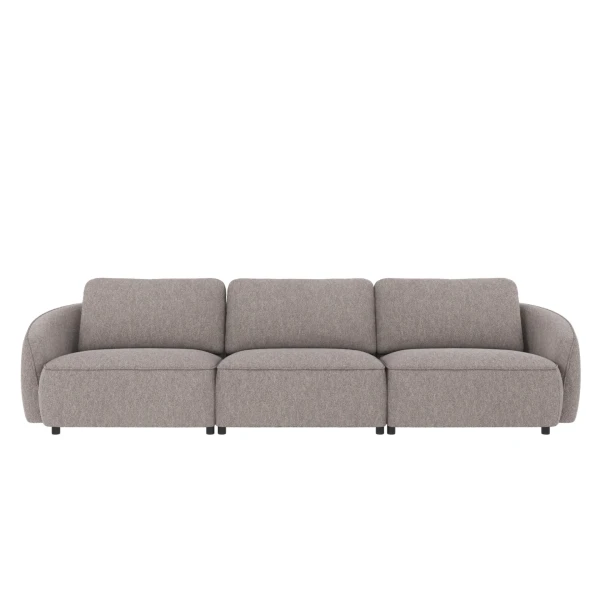 124961 b sb A Norris sofa 4 seater grey fabric Alice 149 c4 kuva