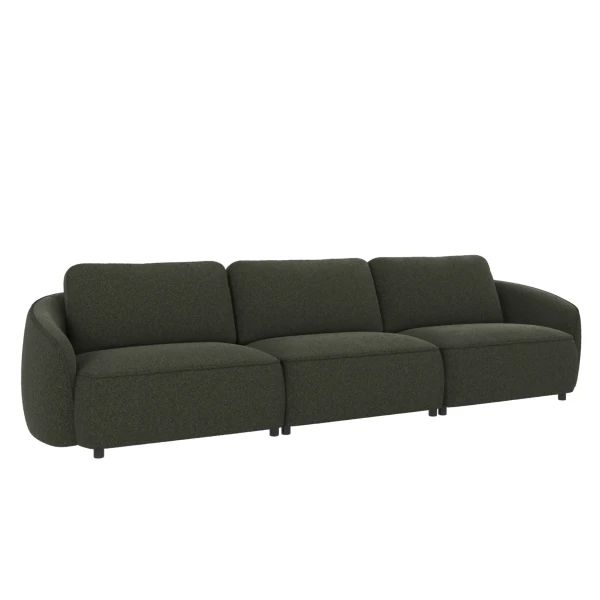 124971 b sb B Norris sofa 4 seater green fabric Alice 162 c4 image