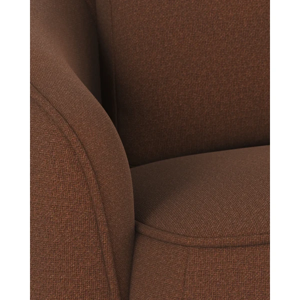 125071 b db Norris sofa 4 seater red fabric Rita 96 c2 kuva