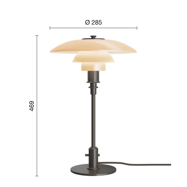 PH 3 2 Table Dusty Terracotta Limited Edition 2025 EU Measurement kuva