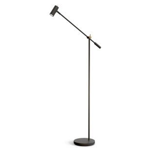 Belid CATO G3753 golvlampa dimbar, svart/mässing image