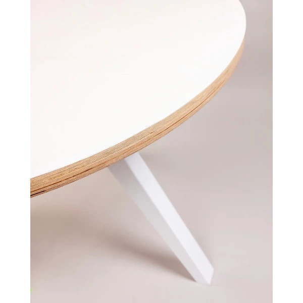 Liima Bergbo Table 120 White detail angle kuva