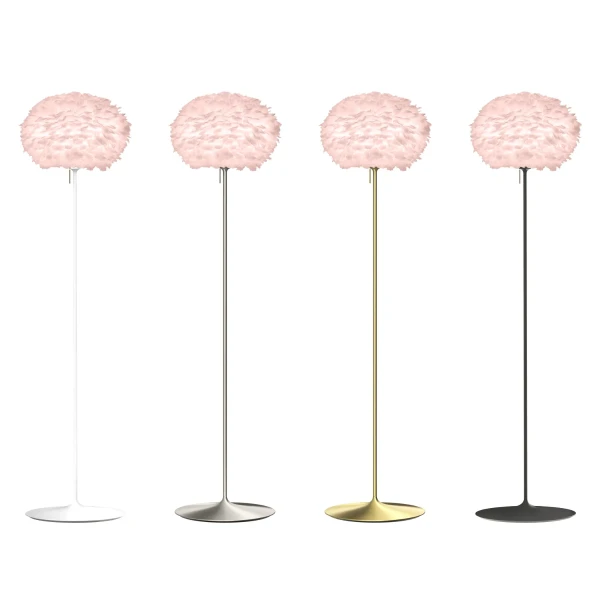 Eos Medium Installed Floor Light Rose kuva