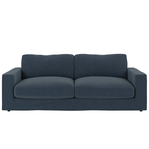 260230 b sb A Langdon 3 seater sofa jeansblue fabric Casual 15 image