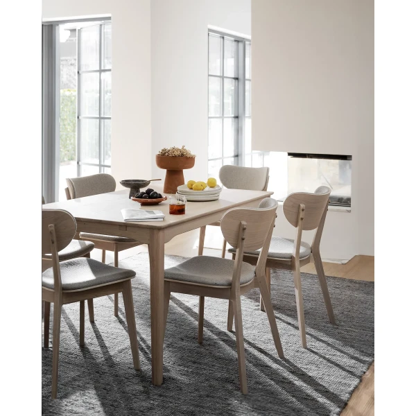 123236 113043 123128 b mb Markham dining table in whitewash oak Kato chair whitewash oak grey beige Donegal 01 image