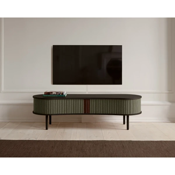 UMAGE lifestyle Audacious tv bench black oak morning meadows 5 image