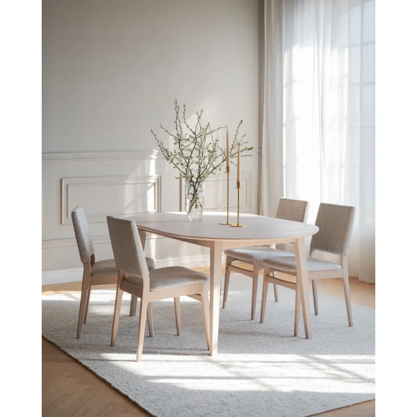 121280 117629 b mb Medford chair ww light beige Filippa dining table ww 01 kuva