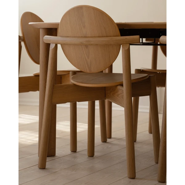 UMAGE lifestyle Heiko dining chair oak Comfort Circle with extension oak 5 image