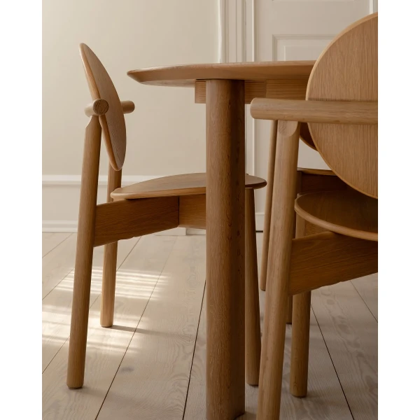 UMAGE lifestyle Heiko dining chair oak Comfort Circle with extension oak 6 image