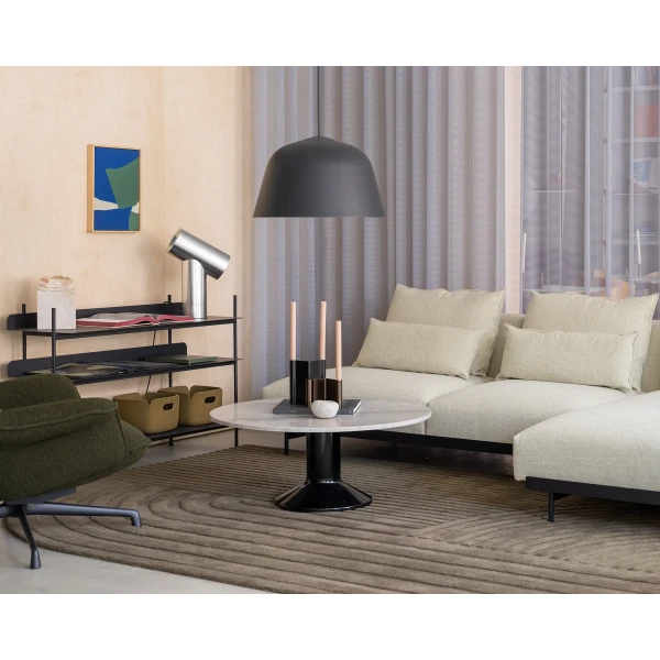 3daysofdesign 2025 muuto spaces overview in situ sofa pair candleholder midst coffee table beam lamp reset baskets kuva