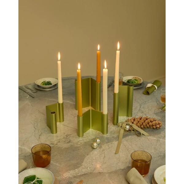 Muuto Holidays 2025 midst table grey marble pair green raise burnt orange hi res kuva