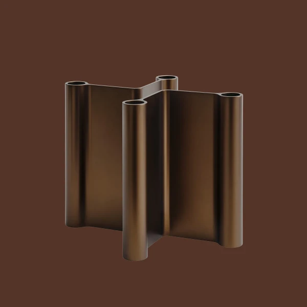 Pair candleholder 18 brown group muuto image