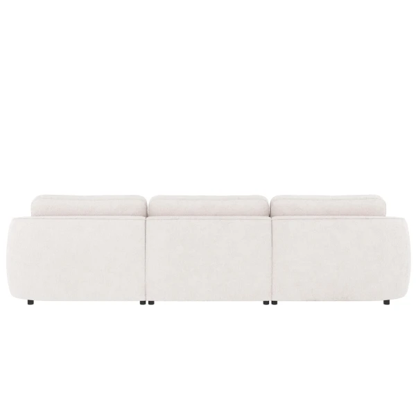 124835 b sb E Norris sofa 4 seater chaise longue L white fabric Greg 1 c2 kuva
