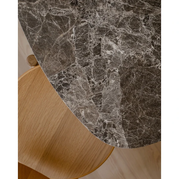 UMAGE lifestyle Gather cafe table emperador Heiko dining chair oak 7 kuva